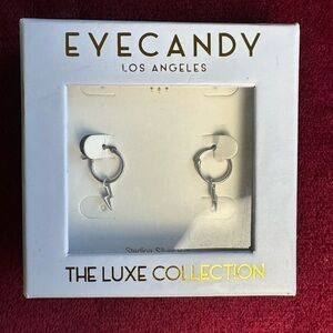 NWT Eye Candy Sterling Silver Lightening Bolt Earrings